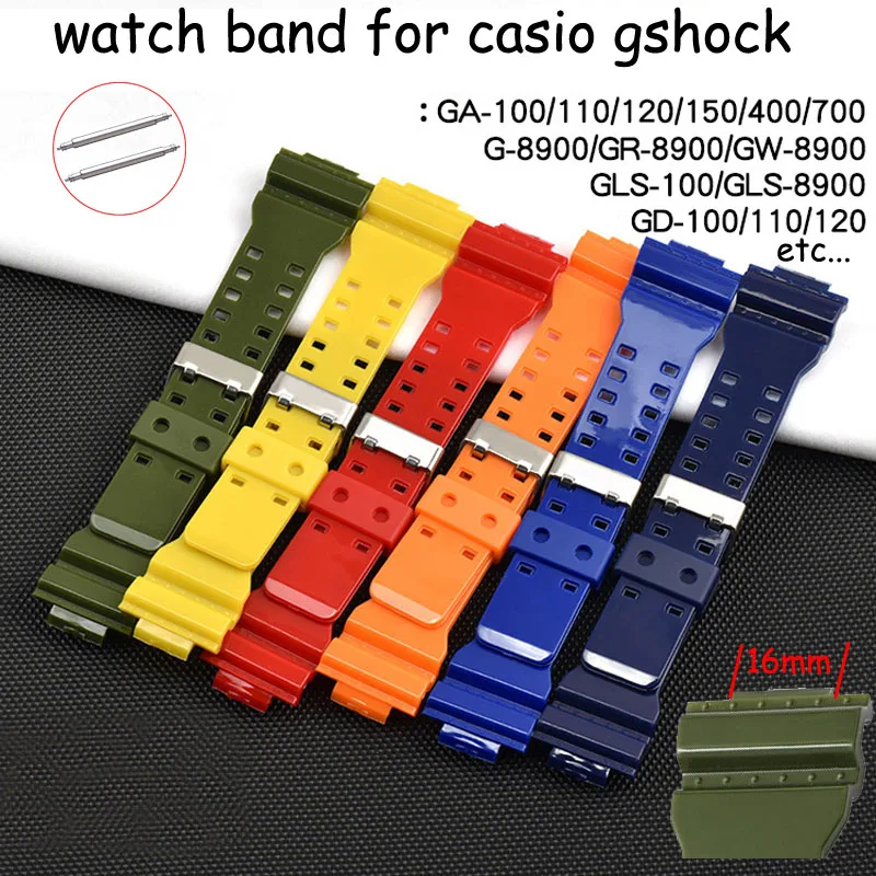 MatteGlossyTPURubberwatchbandforCasiogshockGA110GD100DW5600