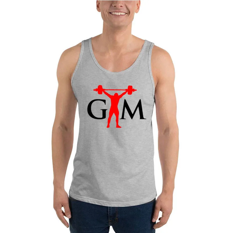 

2020 New fitness tank tops men gyms stringer mens gym winer bodybuilding shirt sleeveless vest cotton clothing