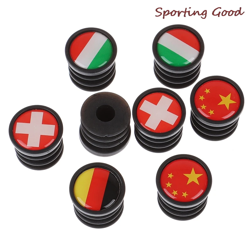 2pcs/pair National Flag Bicycle Handlebar Plastic Bar End Plugs Cap Cycle Bike Bicycle Parts
