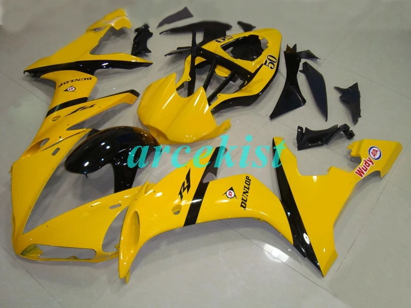 ABS Литье Мотоцикл Обтекатели наборы подходят для Yamaha YZF-1000-R1 2004 2005 2006 04 05 06 обтекатель кузова набор желтый