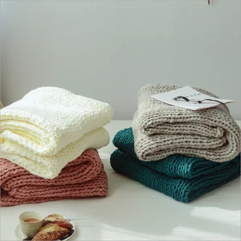 

All Years Can Be Used Soft Throw Blanket on Sofa Bed Plane Travel Healthy Knitting Blanket Home Textile