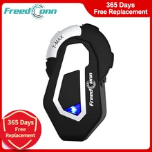 Freedconn T-MAX S Waterproof Motorcycle Helmet 6Riders 1000M Group Talking Buletooth Intercom Headset FM Radio TMAX-S Interphone