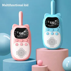 Walkie talkie électronique pour enfants, jouets étanches, Radio bidirectionnelle, portée de 3km, cadeau de noël et d'anniversaire pour garçons et filles, 2 pièces 