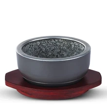 Каменный горшок Bibimbap специальный каменный горшок устойчив к горению, огнеупорный, трещины устойчив, газовая плита