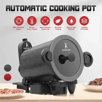 

5L Non-stick Automatic Cooking Pot Electric Machine Stir-fry Coie Cooker Maker Pot Smart Home Auto Kitchen Cooking Tools