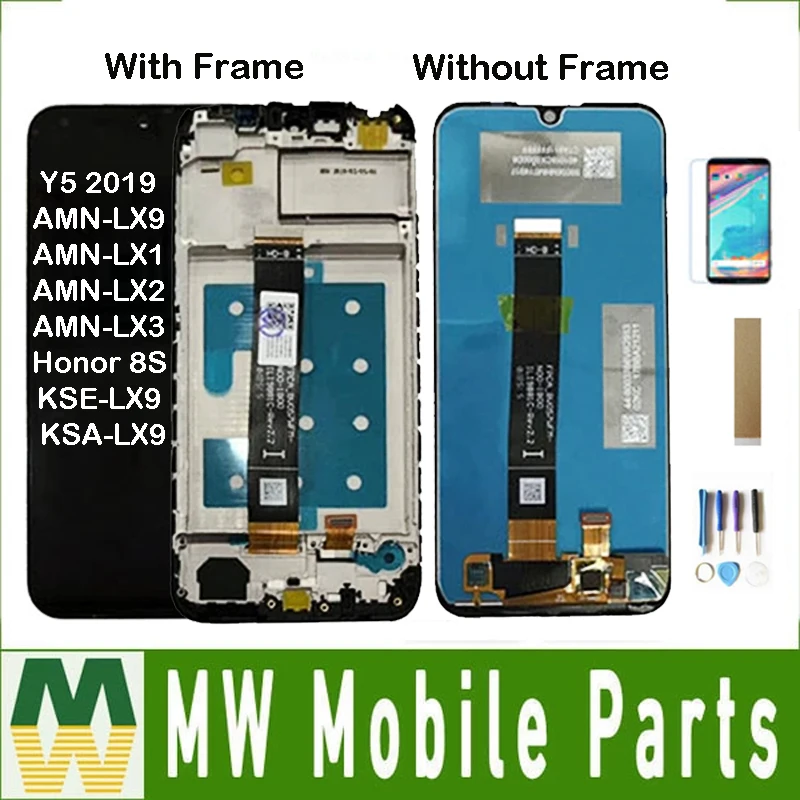 Без вентиляционных отверстий с рамкой для huawei Y5 AMN-LX9 AMN-LX1 AMN-LX2 AMN-LX3 Honor 8S KSE-LX9 KSA-LX9 ЖК-дисплей Дисплей Сенсорный экран+ комплект