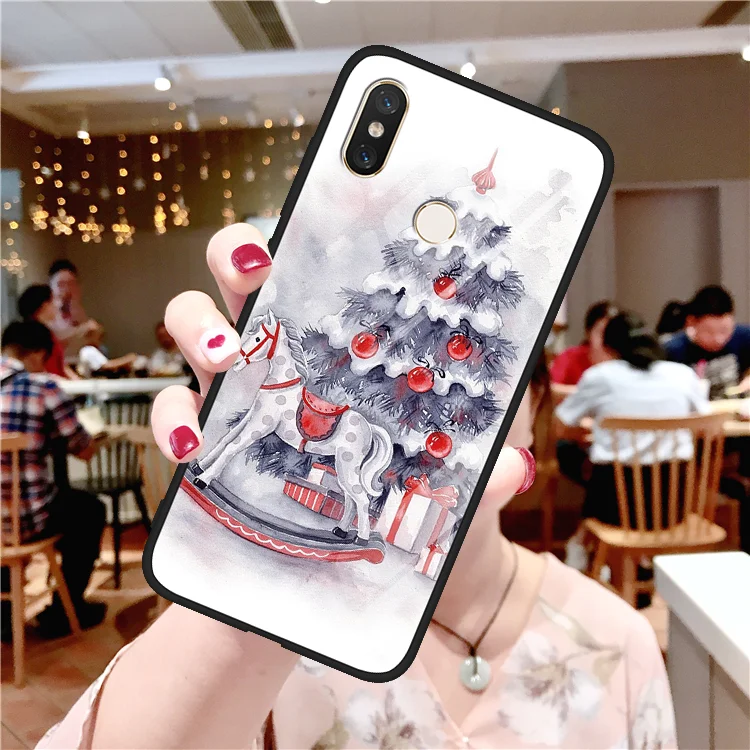 sd1bm5hg Милые рождественские чехлы из закаленного стекла для Xiaomi mi Red mi S2 Note 7 5 6 K20 Pro CC9e CC9 8 9 SE Lite Explorer A2 6X 7A - Цвет: sd1bm5hg