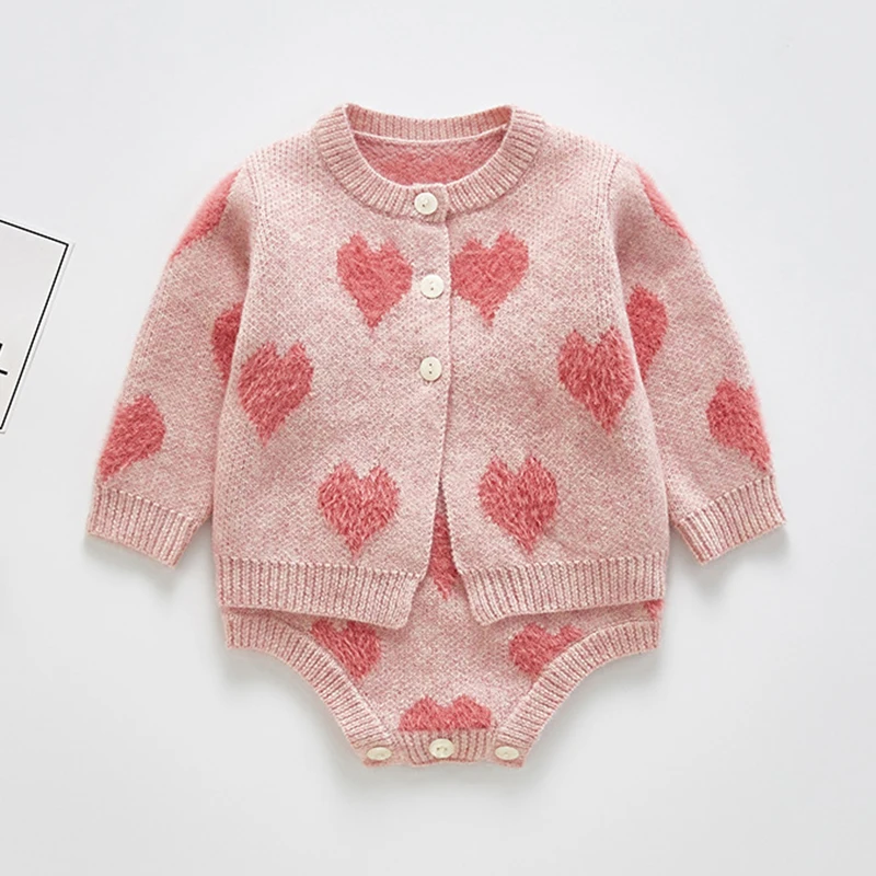 Костюм для маленьких девочек, комплект из 2 предметов для малышей: куртка+ комбинезон Стильная Милая одежда для малышей на весну и осень одежда для малышей Одежда для маленьких девочек - Цвет: pink B93S02