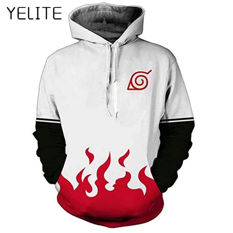 

YELITE Man 3D Printed Naruto Hoodies Cartoon Hooded 2019 Winter Sweatshirt Casual Pocket Long-sleeved Unisex Outwear Streetwear