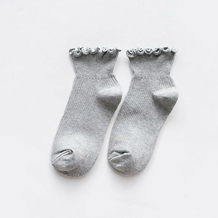 Fashion Women Socks Cute Solid Color Ankle High Casual Warm Breathable Socks BB55