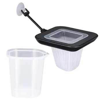 

1 Pc Quarium Red Worms Feeder Floating Bloodworm Feeding Cup Plastic Cone Feeding Funnel For Fish Tank Cone Feeder Tool