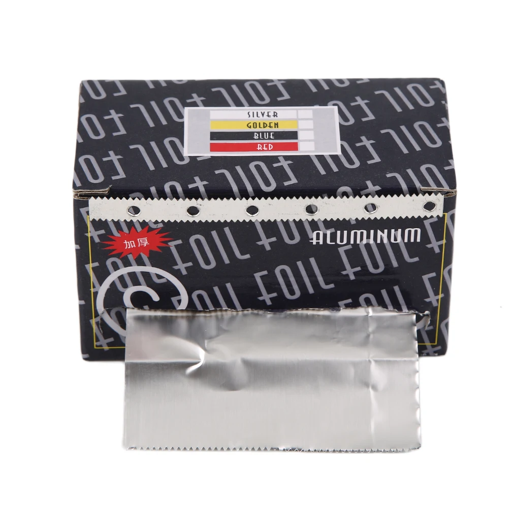 Портативная легкая Фольга для маникюра, фольга для подсветки и окрашивания ногтей, алюминиевая коробка с серебристым цветом, простая в использовании