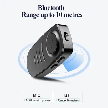 

J19 Bluetooth Receiver Car Kit Handsfree Call Wireless Stereo Speaker Adapter Built-in Microphone Voice Noise Reduction
