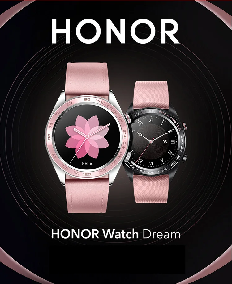 Huawei Honor Watch Dream, умные часы для женщин, спортивные, для сна, бега, велоспорта, плавания, горы, gps, 1,2 дюймов, AMOLED, цветной экран