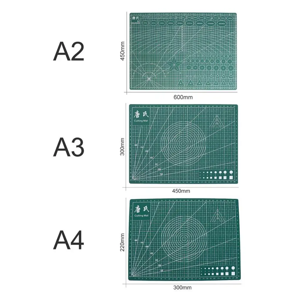 A2/A3/A4/A5 de doble cara de PVC estera de corte Durable auto-curación almohadilla cortada Patchwork herramientas accesorio DIY hecho a mano placa de corte