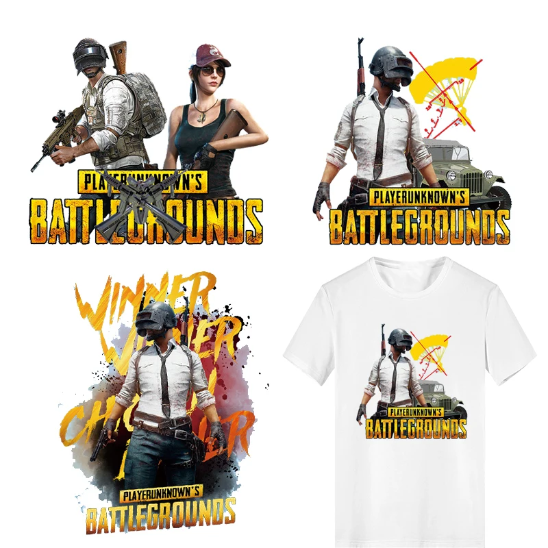 Утюжок на букву Pubg патчи для одежды DIY глажки рубашек термо-Стикеры теплопередача