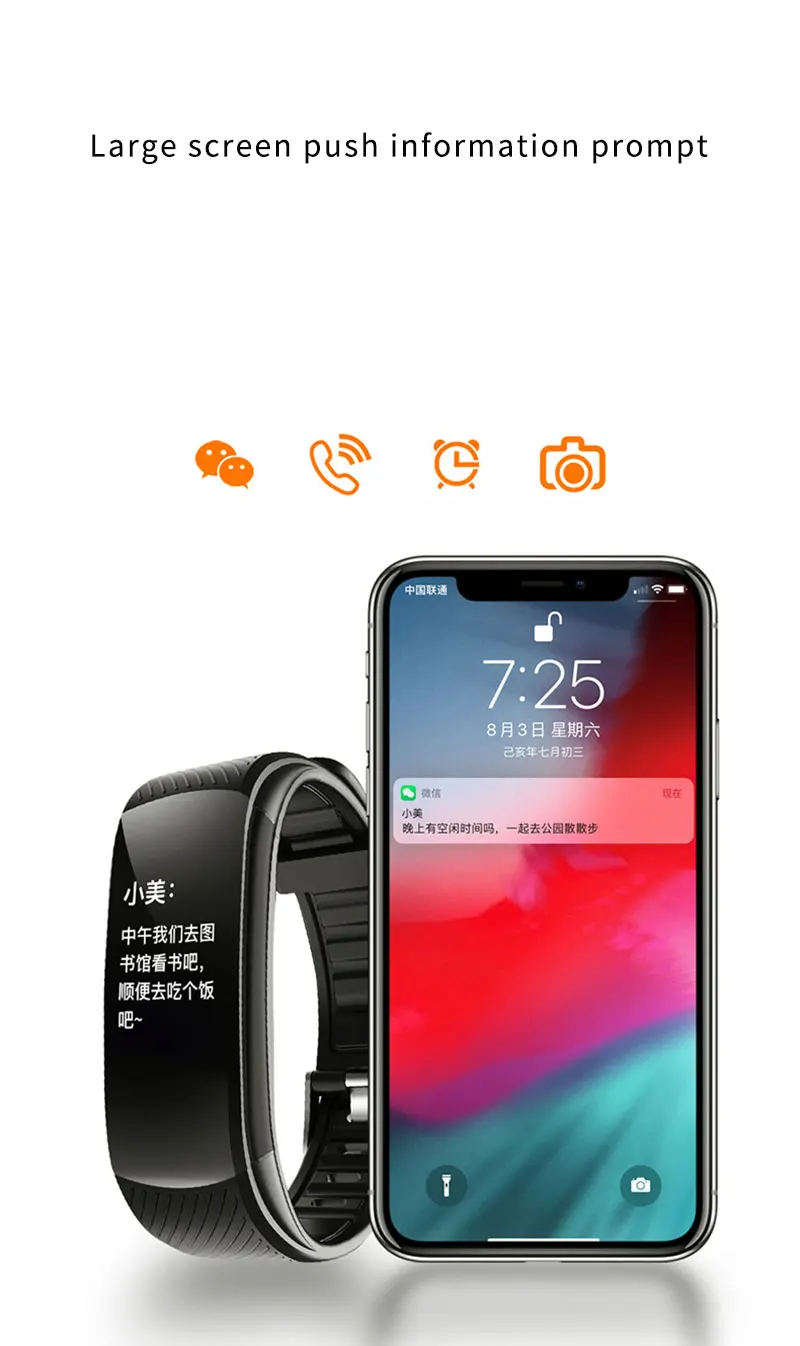 5 Pçs lote Inteligente Pulseira Smartband Oled