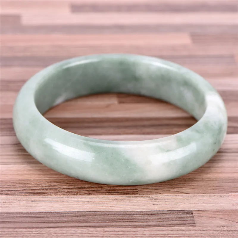 Natural Green Jade Bangle Bracelet Charm Jewellery Fashion Accessories Hand-Carved Lucky Amulet Gifts For Women Her Men 3