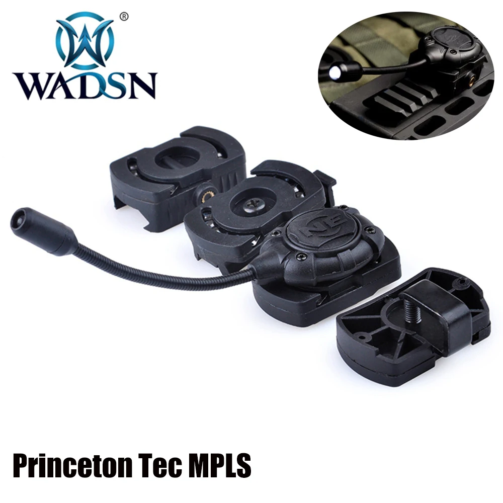 5 шт. WADSN страйкбол Princeton Tec MPLS Тактический шлем свет Modul Молл крепление Военная