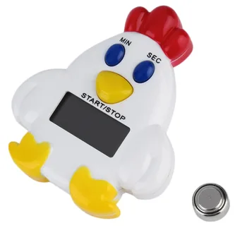 

1pcs Mini Family Reminder Cartoon Chicken Kitchen Timer 99 Minute 59 Seconds Cooking Mechanical Timer Alarm Bell Drop Shipping