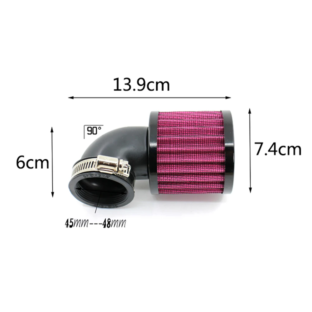 Mesh Stable Easy Install Replacement Air Filter Modified Motorcycle Accessories Right Angle Durable Universal Lightweight Bike