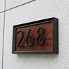 0-9 Floating Modern House Number Door Home Address Black Numbers for House Digital Outdoor Sign Plates 5 In. ► Photo 2/5