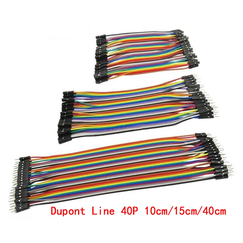 Dupont Line 40P 10 см/15 см/40 см папа + Женский и женский Соединительный провод кабель для