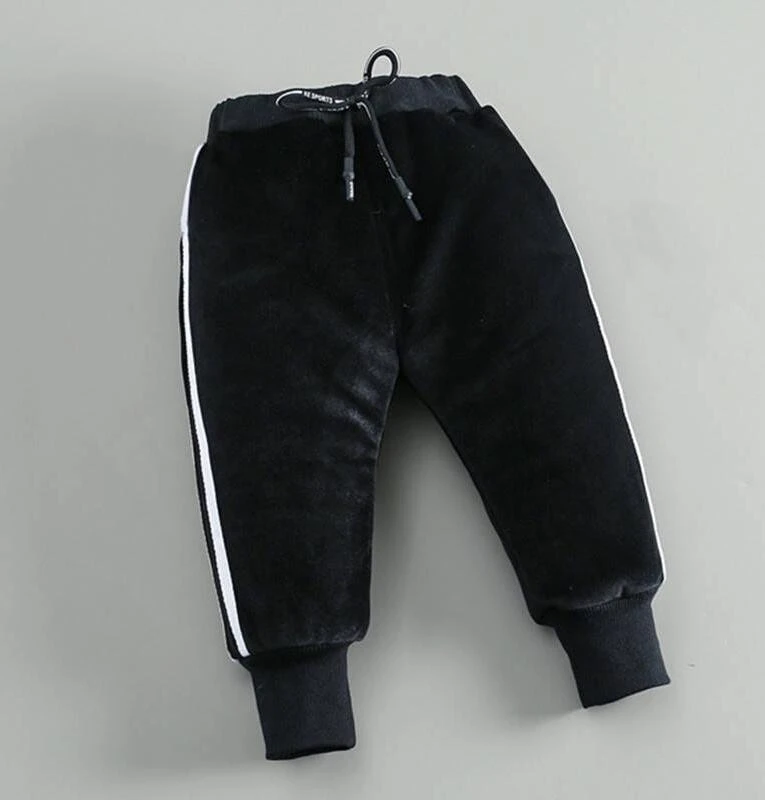 Зимние теплые штаны для мальчиков детские модные хлопковые плотные бархатные брюки для маленьких мальчиков, повседневная спортивная Снежная одежда для детей 2, 3, 4, 5 лет - Цвет: picture color