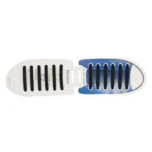 12Pcs/Set Elastic Silicone Shoelaces For Shoes Unisex Creative No Tie Shoe Laces Fashion Men Women Lacing Shoes Rubber Shoelace