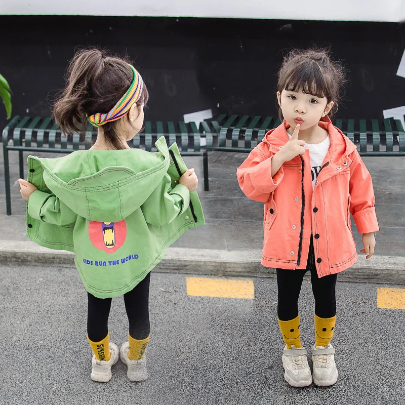 

Famli Spring Autumn Kids Jacket For Girl Long Sleeve Cartoon Children's Outerwear Casual Toddler Baby Clothes 24M-7T