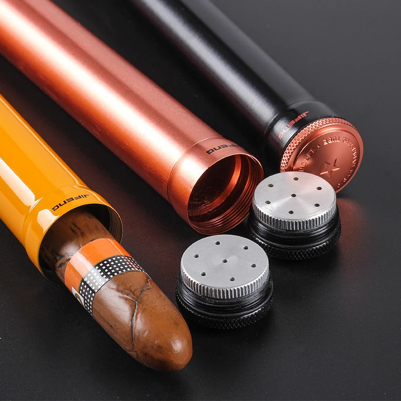 Чехол для сигар Cohiba с увлажнителем классический алюминиевый дорожный футляр