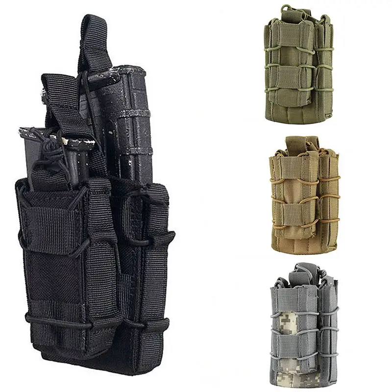 

Molle Pouch Tactical Single Open Top Double Layer Rifle Pistol Mag Pouch Military Army Hunting Magazine Pouch for M4 M14 AK