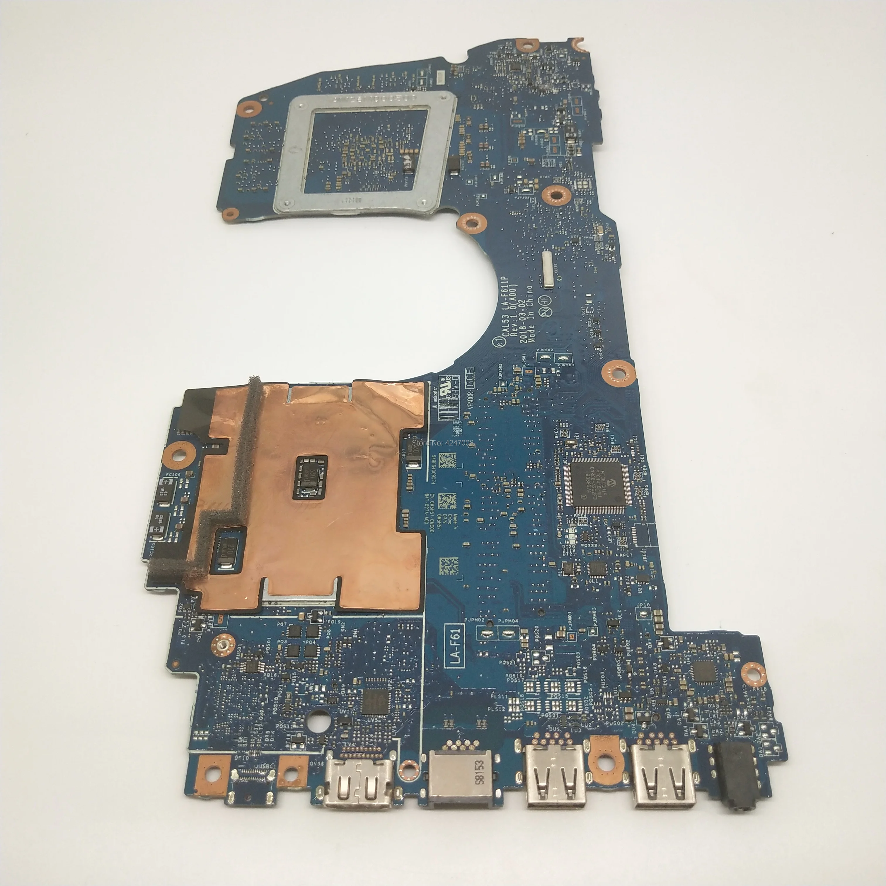 remarkable  For DELL 3579 Laptop motherboard CN-0H5G44 0H5G44 H5G44 CAL53 LA-F611P i5-8300H CPU 100% working we