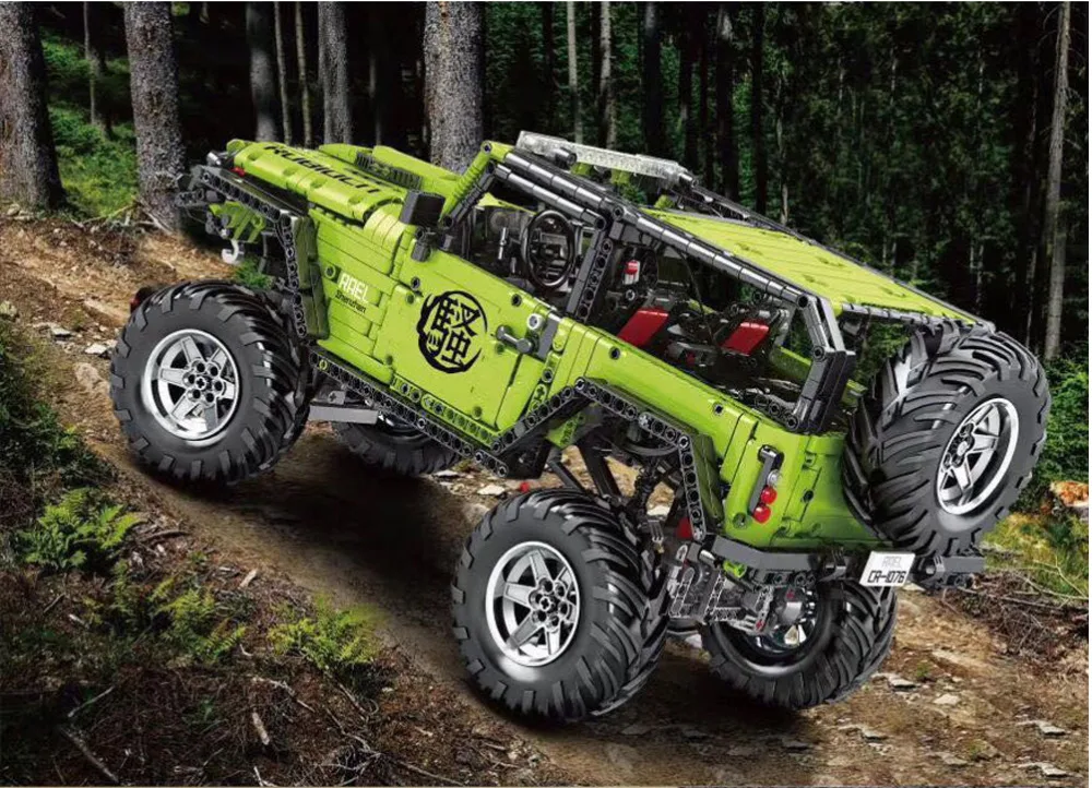 J902 Technic Car Series Moc 2425 G63amg 6x6 Land Cruiser Model Building Blocks Bricks Kids Toys For Children