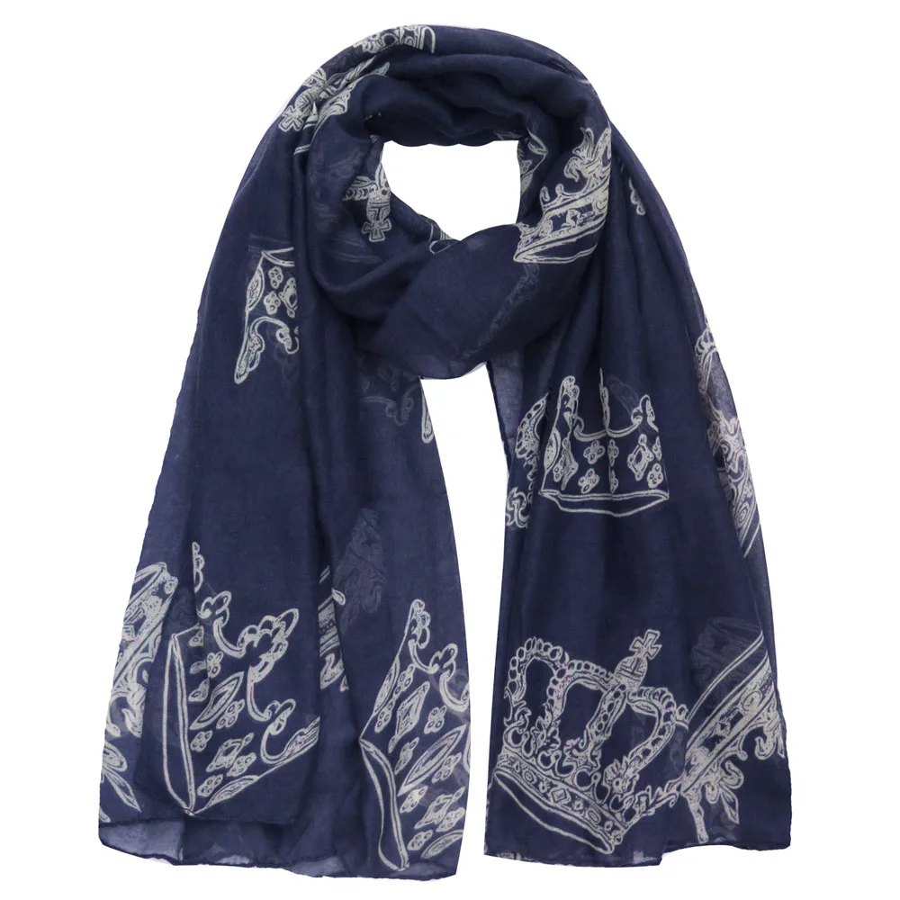 Женский большой шарф шаль с принтом королевской короны|scarf store|scarf scarfscarf importer |