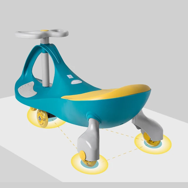 Doki Toy Ride On Toy-blue/pink/green New PP Children Ride On Plasma Car / Kids Twist Car / Baby Swing Car Popular Light 2021 3