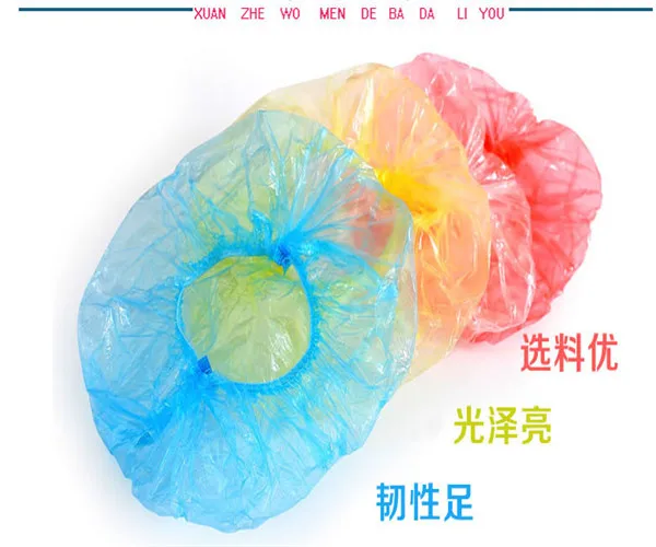 

20Pcs Disposable Shower Caps Hat Bathing Caps Elastic Waterproof Shower Cap Resuable Lace Elastic Band Bath Hair Caps Hats