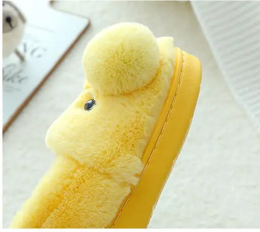 Children Slippers Boys Girls Cartoon Non-slip Slipper Baby Winter Kids Fashion Indoor Fur Warm Shoes Child Home Floor Shoes leather girl in boots