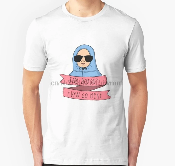 Мужская футболка с надписью Than Girls She doesnt even go here унисекс принтом футболки топы |