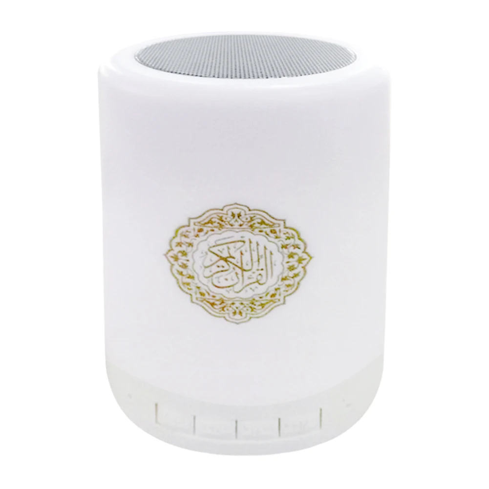 Домашний портативный Подарочный светодиодный цветной MP3 Bluetooth динамик беспроводной Коран пульт дистанционного управления Регулируемый USB маленький FM Радио сенсорный