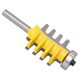 

Engraving Machine Milling Cutter 8mm Shank Rail Reversible Finger Joint Glue Router Bit Cone Tenon Woodwork Cutter 12