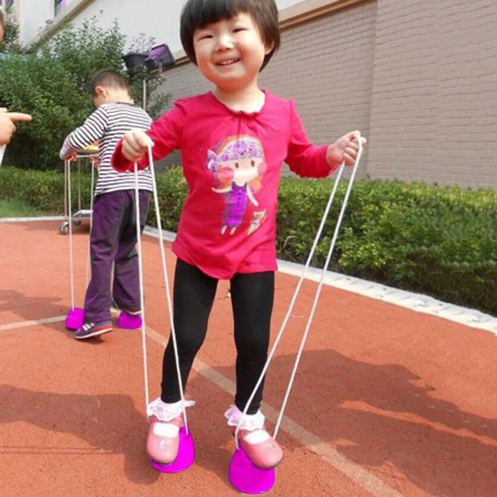 Дети для детских игр под открытым небом Walk Stilt Jump Smile Face тренировка баланса игрушка Горячая LN детская игрушка для игры на улице
