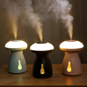 

240ML USB Air Humidifier Creative Mushroom Night Light Desktop Mini Ultrasonic Essential Aroma Oil Diffuser For Home