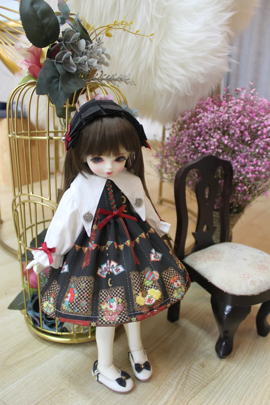 Наряды для 1/4 1/6 тонкая кукла Лолита платье для 1/4 1/6 BJD кукольная одежда