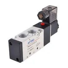 4V310-10 внутренний тип направляющей DC12V воздуха одинарный соленоид клапан