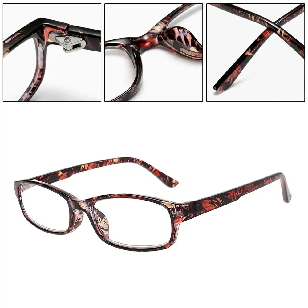 

Fashion Reading Eyewear Women Presbyopic Glasses Floral Frame Personality Diopter+1.0~+4.0