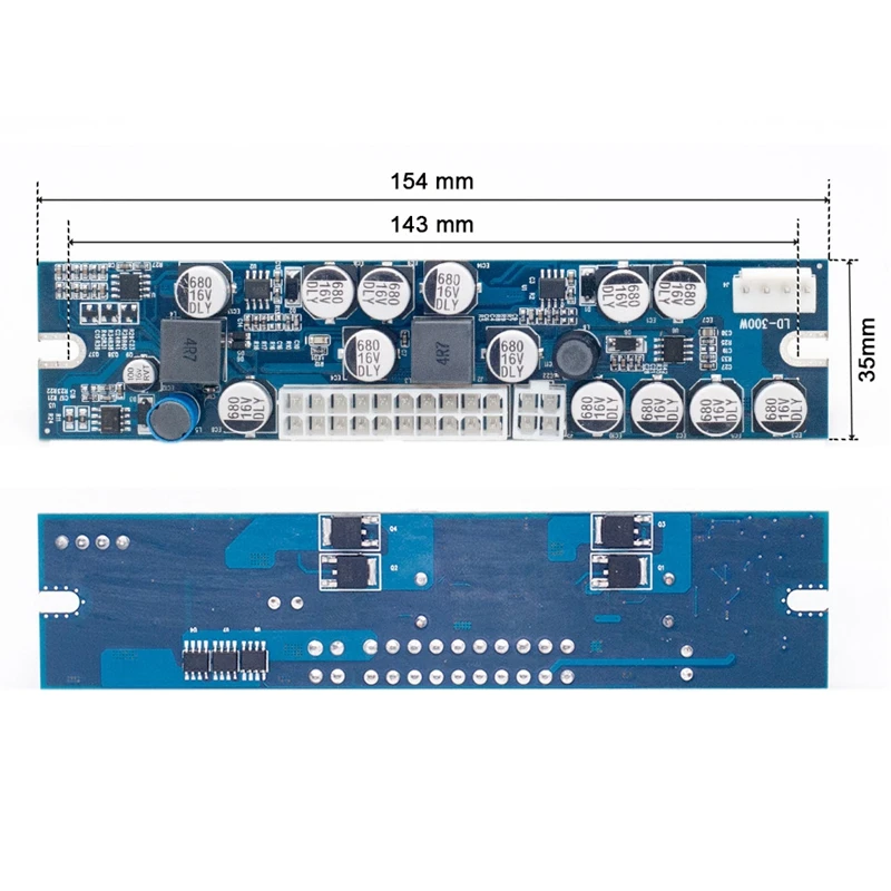 Dc в Atx блок питания Dc в Dc 12 В 300 Вт 24Pin Psu переключатель для компьютера