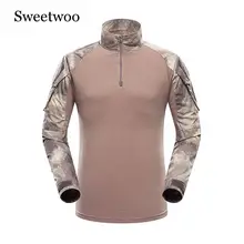 Костюм лягушки Быстросохнущий Камуфляжный мужской тренировочный костюм дышащий анти-УФ походная футболка спортивные CS Поклонники военного стиля платье