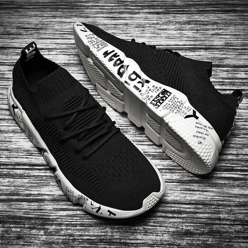 Black C Bomlight Tenis Masculino Adulto дышащие тканые кроссовки мужские повседневные вулканизированные туфли мужские кроссовки тренировочная обувь с рисунком граффити мужские 48 - Цвет: Black C