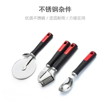 Чеснок Пресс дробилка соковыжималка из нержавеющей стали Мороженое ложка из нержавеющей стали Ручка из трех частей кухня T